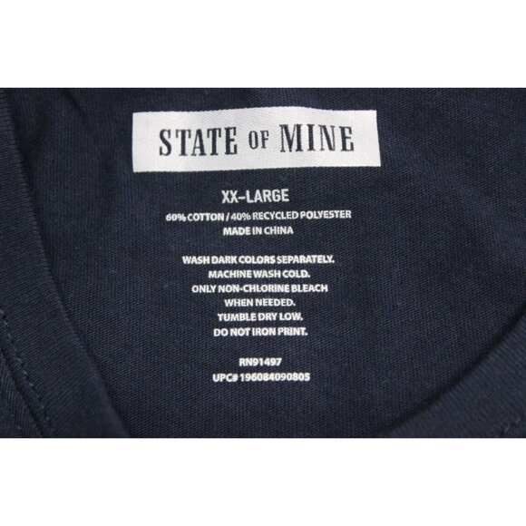 State of Mine men's West Virginia graphic‎ print crew neck short sleeve t-shirt - Picture 7 of 9
